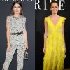 Camila Coelho vestiu um conjunto para ir ao jantar promovido pela Vogue no Musée Galliera, em Paris, no dia 5 de julho de 2017. Já Helena Bordon elegeu um vestido amarelo para prestigiar o desfile da grife Giorgio Armani no memso dia