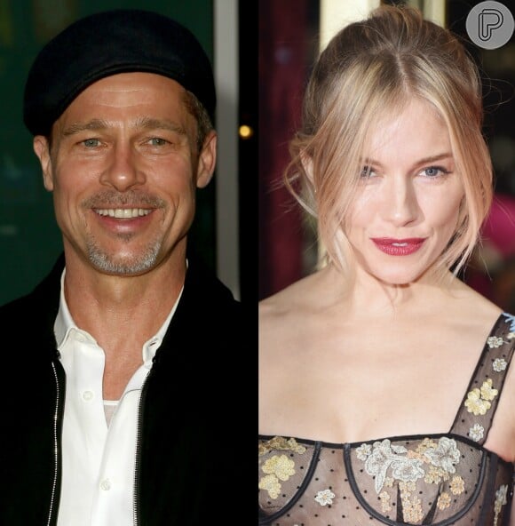 Brad Pitt está namorando Sienna Miller, mas mantém relação em segredo com atriz