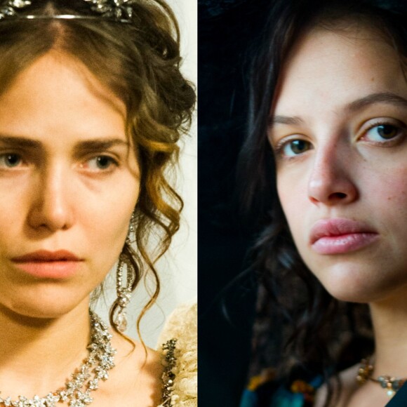 Leopoldina (Letícia Colin) dispara contra Domtiila (Agatha Moreira) em conversa com uma empregada, nos próximos capítulos da novela 'Novo Mundo': 'Quem essa mulher pensa que é? Desaforada, exibida, convencida, impertinente'