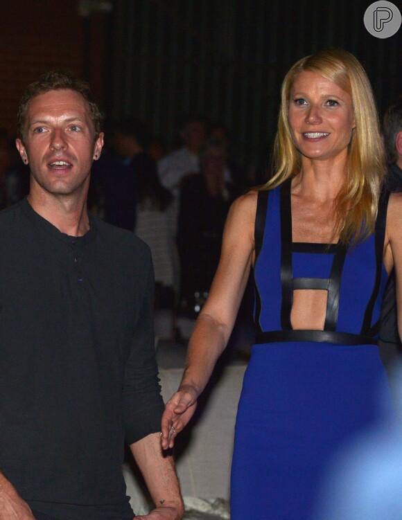 Gwyneth Paltrow e Chris Martin viviam casamento 'aberto', afirma revista 'People', em 2 de abril de 2014