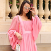 Bruna Marquezine usou vestido Reinaldo Lourenço verão 2018 em Paris e compartilhou a foto do look no Instagram nesta terça-feira, 11 de julho de 2017