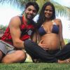Aline Dias disse que se sente 'iluminada' durante a gravidez