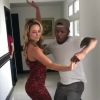 Paolla Oliveira dançou com Nego do Borel nos bastidores da novela 'A Força do Querer', nesta segunda-feira, 17 de julho de 2017