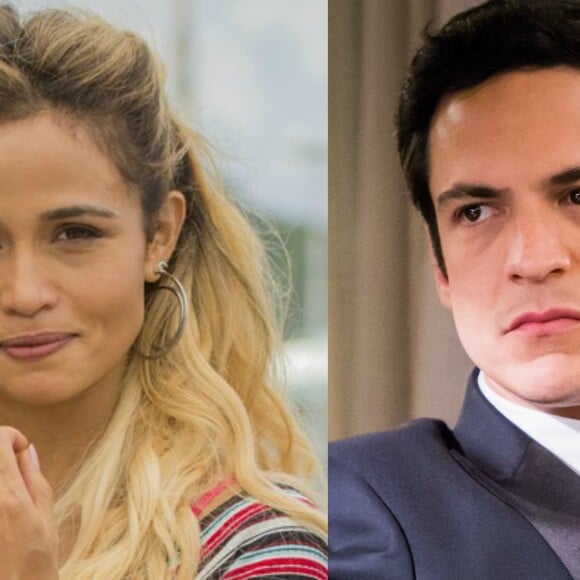 Sandra Helena (Nanda Costa) beija Eric (Mateus Solano) no baile de máscaras do hotel, em 4 de agosto de 2017, na novela 'Pega Pega'