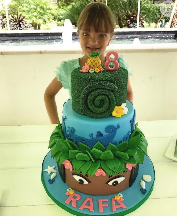 Rafaella Justus comemorou os 8 anos com uma festa inspirada em Moana na Disney