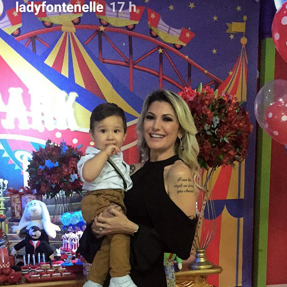 Antonie Fontenelle escolheu o tema circo para comemorar o primeiro aniversário de Salvatore