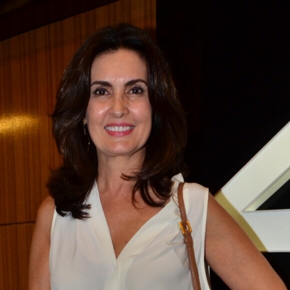 Fátima Bernades, de bom humor, recusou correr de kart ao lado dos filhos