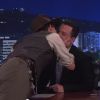 Em participação anterior no talk-show, Johnny Depp e Jimmy Kimmel se beijaram pela primeira vez