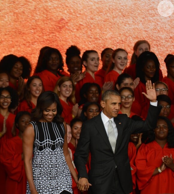 Barack Obama e Michelle são pais de duas filhas, Malia e Sasha