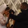 Casamento de Péricles, ex-integrante do grupo Exaltasamba, e Lidiane Santo foi neste domingo, 30 de julho de 2017