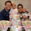 Melinda, filha de Thais Fersoza e Michel Teló, ganhou uma festa de aniversário dos pais