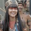 Jacira (Giullia Buscacio) e as mulheres conseguem salvar os guerreiros e a tribo, na novela 'Novo Mundo'