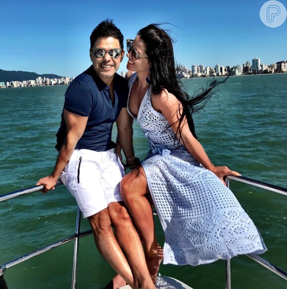 Graciele Lacerda foi elogiada pelo noivo, Zezé Di Camargo, na web