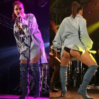 Anitta aposta na tendência de all jeans em look de show no Rio. Fotos!