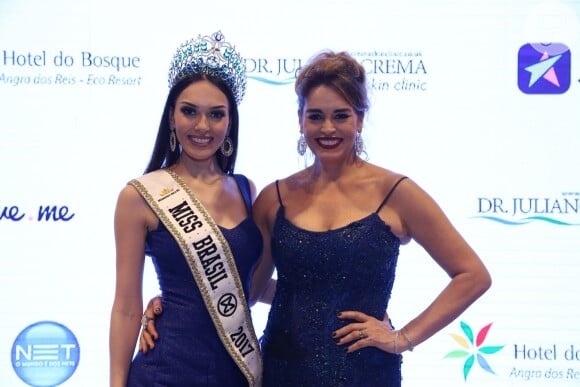 Suzy Rêgo posa com Gabrielle Vilela, eleita Miss Brasil Mundo 2017. Natural de Angra dos Reis, a estudante de Publicidade tem 25 anos e 1.72 m de altura