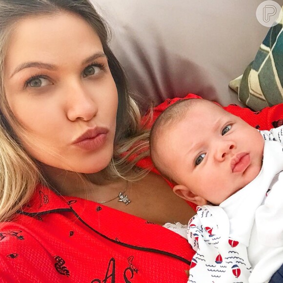 Gabriel é o primeiro filho de Andressa Suita com o sertanejo Gusttavo Lima