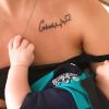 Andressa Suita fez uma tatuagem em homenagem ao filho, Gabriel, de 1 mês