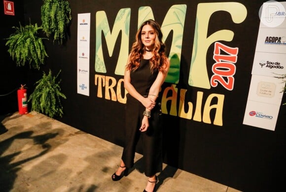 Giovanna Lancellotti marcou presença em evento de moda, na noite de sexta-feira, 25 de agosto de 2017, em Goiânia
