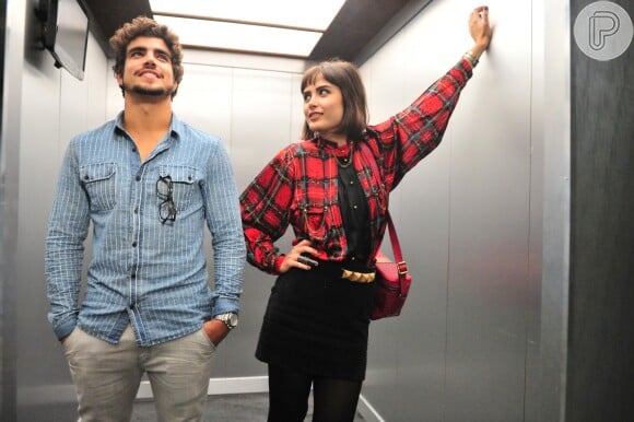Maria Casadevall e Caio Castro geraram rumores de romance ao participarem da novela 'Amor à Vida' (2013)
