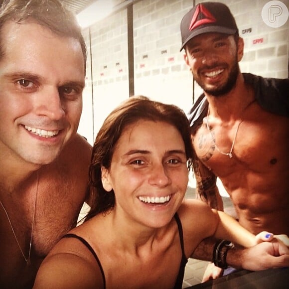 Giovanna Antonelli é casada com o diretor Leonardo Nogueira e vai com o marido para os treinos de crossfit