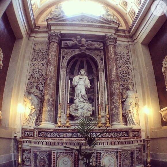 Giovanna Lancellotti também publicou uma foto da Catedral de Palermo