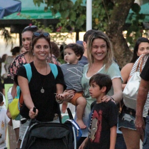 Fernanda Gentil e a namorada, Priscila Montandon, também fazem programas a dois com os filhos da apresentadora