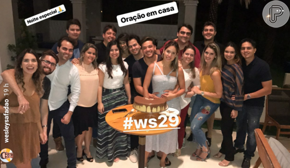 Wesley Safadão fez um encontro religioso para celebrar seu aniversário de 29 anos