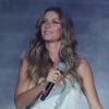 Gisele Bündchen se emocionou ao apresentar a abertura do Rock in Rio