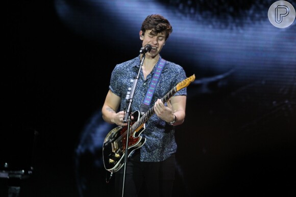 Shawn Mendes foi destaque no Palco Mundo no segundo dia do Rock in Rio, no sábado, 16 de setembro de 2017