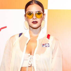 Bruna Marquezine curtiu o Rock in Rio com um look esportivo