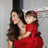 Daniela Albuquerque, da Rede TV, comemora aniversário de dois anos da filha Alice