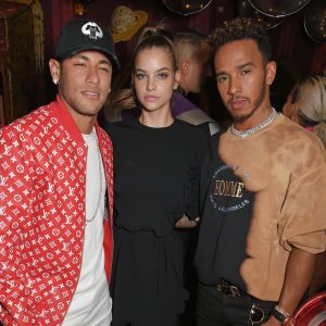 Neymar, Barbara Palvin e Lewis Hamilton vão a festa juntos: 'Amigos loucos'