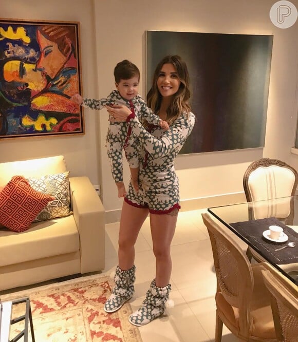Casada com ex-BBB Fernando Medeiros, Aline Gotschalg é mãe do pequeno Lucca, de 1 ano