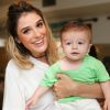 Rafa Brites anunciou que não amamenta mais o filho, Rocco, de 7 meses