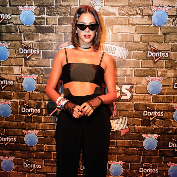 Bruna Marquezine no Rock in Rio em 17 de setembro de 2017