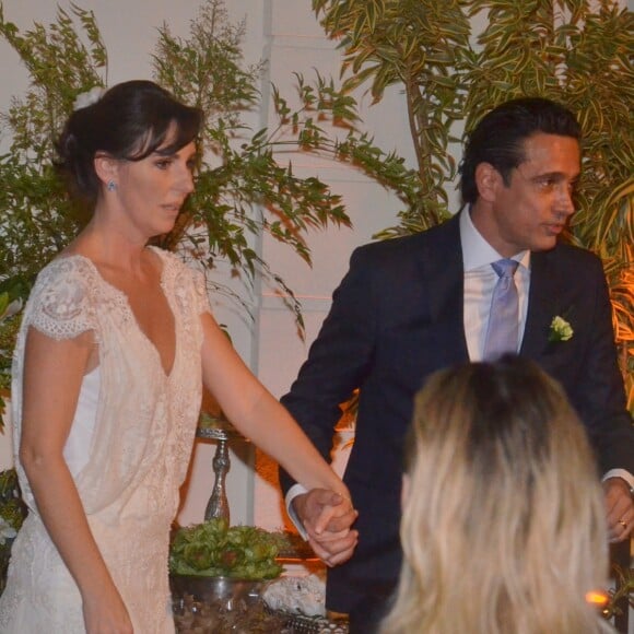 Glenda Kozlovski se casa com dentista e empresário Luis Tepedino, no restaurante Prado, no Jockey Club do Rio de Janeiro, na noite de sexta-feira, 22 de setembro de 2017