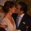 Glenda Kozlovski se casa com dentista e empresário Luis Tepedino, no restaurante Prado, no Jockey Club do Rio de Janeiro, na noite de sexta-feira, 22 de setembro de 2017