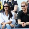 Príncipe Harry e Meghan conferiram jogo de tênis em competição no Canadá nesta segunda-feira, 25 de setembro de 2017