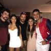 Simone, Simaria, Padre Fabio de Melo e o digital influencer Carlinhos Maia posaram com Bruno Gagliasso na festa de Giovanna Ewbank