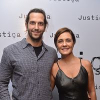 Adriana Esteves celebra indicação ao Emmy com Vladimir Brichta: 'Uma festa só'