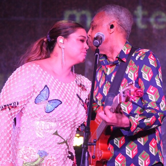 Preta e o pai, Gilberto Gil, vão a primeira vez juntos no Cristo Redentor, no Alto da Boa Vista, no Rio de Janeiro