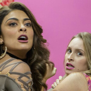 Juliana Paes e Carla Diaz fizeram piada com o fato de serem inimigas na novela 'A Força do Querer'
