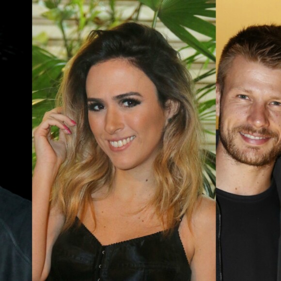 Tatá Werneck ganhou um beijo de Rodrigo Hilbert no evento Conexão Globosat e aproveitou para dar uma zoada no namorado, Rafael Vitti, e na mulher do apresentador, Fernanda Lima