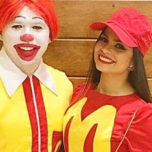 Xand Avião e a mulher, Isabelle, já se fantasiaram de Ronald Mc Donald e Mc Donalds