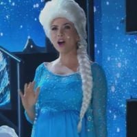 Grávida de 4 meses, Patrícia Abravanel canta vestida como princesa de 'Frozen'