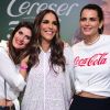 Ivete Sangalo posou com as modelos Isabella Fiorentino e Fernanda Motta