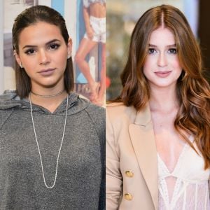 Rival de Marina Ruy Barbosa na novela 'Deus Salve o Rei', Bruna Marquezine foi convidada para o casamento da atriz