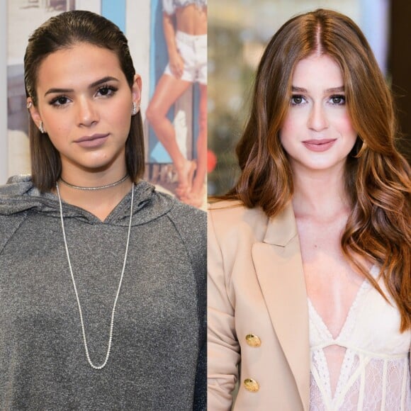 Rival de Marina Ruy Barbosa na novela 'Deus Salve o Rei', Bruna Marquezine foi convidada para o casamento da atriz