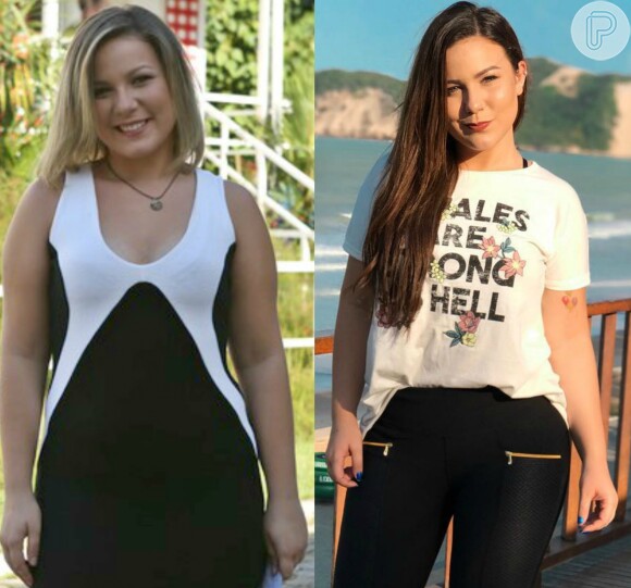 Ex-BBB Cacau vem exibindo alguns quilos a menos após adotar um estilo de vida mais saudável