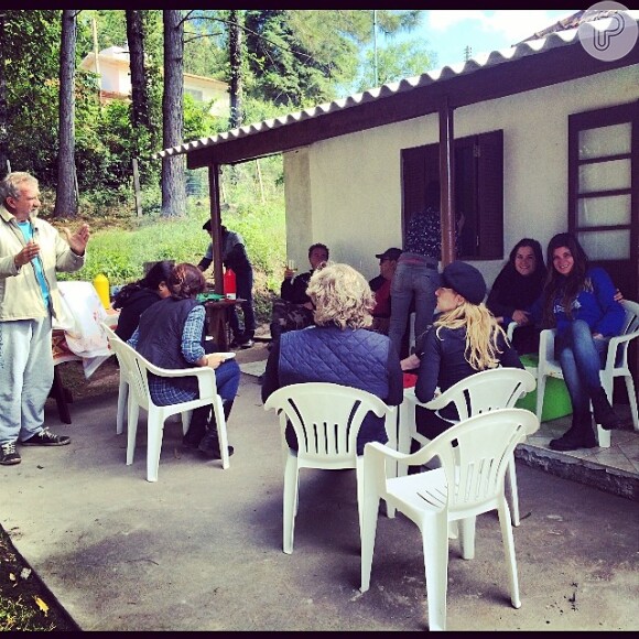 Cristiana Oliveira está hospedada com a equipe de 'Animal' em Minas do Camaquã, distrito de Caçapava do Sul